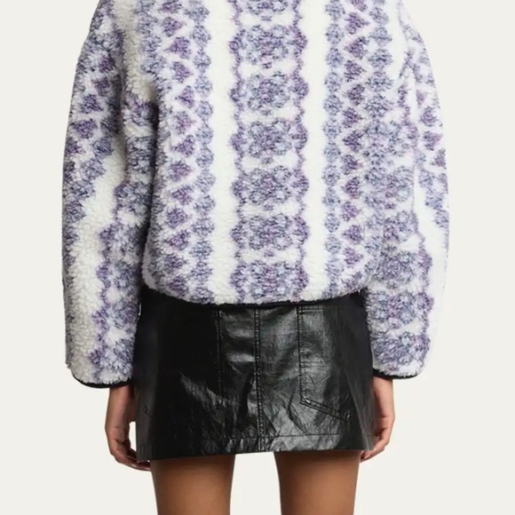 NWOT Isabel Marant Etoile Marie Printed Fleece Jacket - Picture 6 of 6